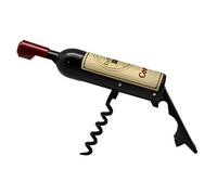 Vin Bouquet Fid 313 Décapsuleur Mini Bouteille, Abs Et Ss, Noir Et Bordeaux, 13 X 2,5 X 2,5 Cm