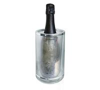 Vin Bouquet FIE 028 Seau à glaçons double paroi, refroidisseur de bouteille, couvercle de bouteille de vin, 24 x 13.5 x 13 cm