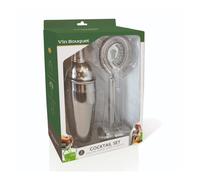 Vin Bouquet FIK 029 Set Cocktail Acier Inoxydable avec Shaker Jigger et passoire Spirale