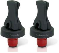 Vin Bouquet Fit 010 Bouteilles Hermétiques Universelles, Noir (Lot de 2)