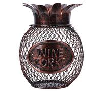 Vin Cork Rangement Conteneur Fruit Fruit Elegant Home Decor Organisateur pour Les Amateurs de vin et Les Barres Matériau en Fer Durable 15 cm Hauteur 11 cm Largeur
