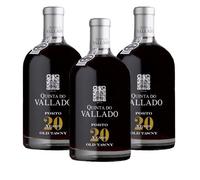 Vin de Porto Quinta do Vallado 20 Years 500ml - Vin Fortifié - Lot de 3