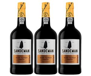 Vin de Porto Sandeman Tawny - Vin Fortifié - Lot de 3