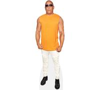 Vin Diesel (Orange Tshirt) Silhouette en Carton Grandeur Nature