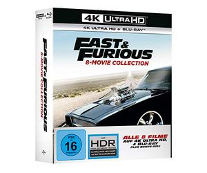 Vin Diesel,Paul Walker,Dwayne Johnson - Fast & Furious 1-8-8-Movie Collection [4K Ultra-HD + 4k] [Import]