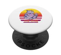 Vin drôle rhinocéros Buvant du vin rhinocéros Buveur de vin PopSockets PopGrip Adhésif
