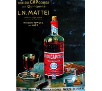 Vin du Cap Corse Affiche Poster Reproduction - Format 50X70 cm Papier Luxe 300 GR - Vente du fichier numérique HD Possible Nous Consulter (Boutique : affichevintage.FR)