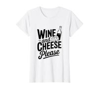 Vin et Fromage, plairont à Un Amateur de gastronomie Amusant T-Shirt Graphique avec Valeur