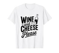 Vin et Fromage, plairont à Un Amateur de gastronomie Amusant T-Shirt Graphique avec Valeur
