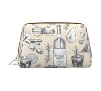 Vin et vinification vinicole sac de maquillage sac de rangement portable sac de maquillage poche sac de toilette sac de maquillage sac de toilette, blanc, Taille unique