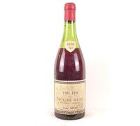 vin fin de la côte de nuits jules belin rouge 1940 - bourgogne