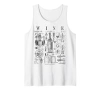 Vin Making Wine Lover Sommelier Vintage Brevet Print Débardeur