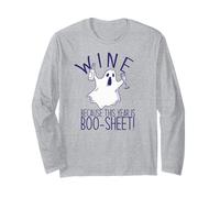 VIN Parce Que Cette ANNÉE EST Boo-Sheet! Halloween Ghost Meme Manche Longue