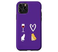 Vin Rouge, Chat et Fromage Voila ce Que J'aime Femme Homme Coque pour iPhone 11 Pro