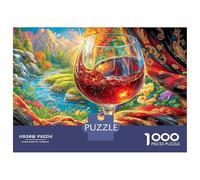 Vin Rouge Puzzle 1000 Pièces, Puzzles Difficiles, Adaptés Aux Adultes Et Aux Enfants, Jeu De Défi Intellectuel 70x50cm/1000pcs