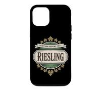 Vin Slogan Amateur de Vin Everything Happens for A Riesling Coque pour iPhone 12/12 Pro