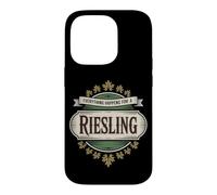 Vin Slogan Amateur de Vin Everything Happens for A Riesling Coque pour iPhone 14 Pro