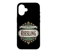 Vin Slogan Amateur de Vin Everything Happens for A Riesling Coque pour iPhone 16