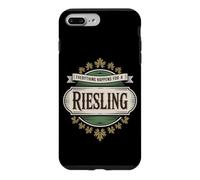 Vin Slogan Amateur de Vin Everything Happens for A Riesling Coque pour iPhone 7 Plus/8 Plus