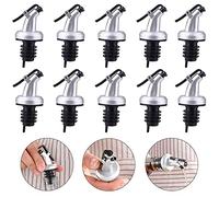 Vin Verseur Sauce Bouteille Buse Verseur D'Alcool Bouteilles Versant Verseur Bec Verseur Liquide Pour Liqueur Vin, Distributeur Vinaigre D'Huile, Sirop, IdéAl Pour Bar, Cuisine, Restaurants, 10 Pcs