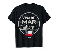 Viña Del Mar Chili Ville côtière Voyage Design T-Shirt Graphique avec Valeur