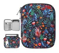 Vinabilia 6-7" Protectrice Housse pour 7" Nouveau Kindle Paperwhite et Kindle Colorsoft Signature Edition, 6" Kindle 11e Génération, Sac de Transport pour Kindle Oasis E-Reader,Nuit Forestière