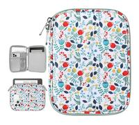 Vinabilia 6-7" Protectrice Housse pour 7" Nouveau Kindle Paperwhite et Kindle Colorsoft Signature Edition, 6" Kindle 11e Génération, Sac de Transport pour Kindle Oasis E-Reader, Fleur de Printemps