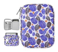 Vinabilia 6-7" Protectrice Housse pour 7" Nouveau Kindle Paperwhite et Kindle Colorsoft Signature Edition, 6" Kindle 11e Génération, Sac de Transport pour Kindle Oasis E-Reader,FeuilleTropicale