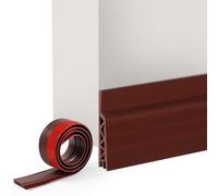 Vinabo 100 cm x 5 cm Joint de Porte, Joint pour Porte Adhésive, Bande D'étanchéité, Calfeutrer Bas de Porte, Joint Inférieur Isolation Insonorisé Anti-poussière (Marron)