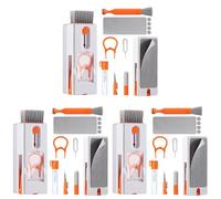 Vinabo 11 en 1 Kit de Nettoyage Clavier, Kit Nettoyage pour AirPods, Keyboard Cleaner avec Brosse, Kit Nettoyage Multifonctionnelle pour Tablette, Téléphones, Laptop, Écouteur Bluetooth, Caméra