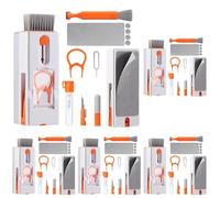 Vinabo 11 en 1 Kit de Nettoyage Clavier, Kit Nettoyage pour AirPods, Keyboard Cleaner avec Brosse, Kit Nettoyage Multifonctionnelle pour Tablette, Téléphones, Laptop, Écouteur Bluetooth, Caméra