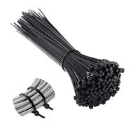 Vinabo 110 pièces Collier de Serrage 200 mm x 2,5 mm, Professionnelles Attache Câble, Serre Câbles Nylon, 200mm, Noir, Lot de 110 Pièces