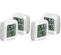 Vinabo 2 pièces Petit Thermomètres Hygromètres Intérieurs Numériques Haute Précision avec Indicateur de Confort - Pour Bureau, Chambre de Bébé, Vestiaire (Lot de 2)