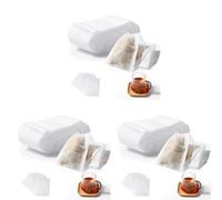 Vinabo 400 Filtre à Thé Jetable, Sachet The a Remplir Jetable avec Cordon de Serrage, 7 X 9 cm Sachet de Thé Réutilisable, pour Thé En Vrac, Café, Thé de Fleurs, Herbes, Epices, Lavande (Lot de 3)