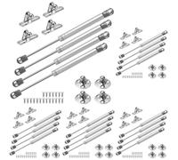 Vinabo 4PCS 100N Vérin à Gaz Vérins Meuble Hydraulique Ressort Amortisseurs à Gaz Bras Pneumatique pour Levage de Porte Armoire Meuble Cuisine Placard Penderie à Chambre Amortisseur charniè (Lot de 5)