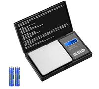 Vinabo Balance de Cuisine 700g / 0.01g, Balance à Bijoux Portable, Balance Numérique de Précision, avec Affichage LCD et 7 Unités, Fonction Tare, pour Cuisine Cuisine, Café, Médicaments, Bijoux,Noir