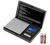 Vinabo Balance de Précision 700g/0,01g, Balance de Cuisine, Balance à Bijoux Portable, Balance de Poche Numérique Pro, avec écran LCD et 7 Unités, Fonction Tare, Pour la Cuisine, le Café Noir