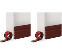 Vinabo Bas de Porte Isolant Froid, Boudin de Porte, Joint Porte, Joint pour Porte Adhésive, Idéal pour l'isolation Contre Le Froid Insonorisé Anti-poussière (100x5cm Brun) (Lot de 2)