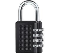 Vinabo Cadenas à Combinaison à 4 Digit,Numero Cadenas Code,Serrure Combinée,Serrure à Combinaison pour Gymnase, école, Portail, Hangar, Garage, Rangement, Casiers à Bagages et Boîte à Outils