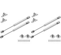 Vinabo Lot de 4 ressorts à gaz, 60 N vérin pneumatique pour meubles, pistons pour portes de cuisine, piston à gaz pour portes, charnière d'armoire, bras amortisseur pour charnière de meubles de
