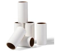 Vinabo Lot de 6 Rouleaux de Rouleau adhésif pour vêtements - 360 Feuilles au Total - Très Collant - Recharge de Peluches pour vêtements, lit, Tapis, Poils d'animaux de Chats/Chiens