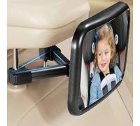 Vinabo Miroir Voiture Bébé avec Pince Métallique, Rotation 360°