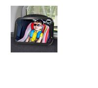 Vinabo Miroir Voiture Bébé Retroviseur Bebe avec 360° Rotation Réglables Incassable,Rétroviseur Grande Vision pour Siège Arrière Essentiel Jeunes Parents, Noir (Lot de 5)
