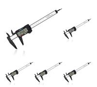 Vinabo Pied a Coulisse Digital,Pied à Coulisse Numérique Classique de 150 mm / 6 Pouces Avec Grand Écran LCD pour es Mesures Externes, Internes, Profondeur et Pas Outil de Mesure Électronique