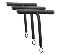 Vinabo Raclette de Douche,Raclette vitre Douche,Raclette Douche avec Support en Silicone,Raclette Silicone pour Salle de Bain,Verre, Carrelage,Nettoyage sans Traces pour Fenêtre Voiture,21cm, Noir