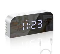 Vinabo Réveil Numérique Miroir LED Horloge Chevet
