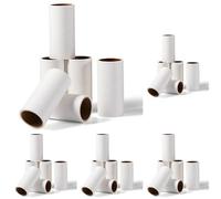 Vinabo Rouleau Adhesif Vetement Recharges 6 Rouleaux,Total 360 Feuilles Rouleau Poils Animaux très Collant,Recharge Brosse Anti Poils Animaux pour Vêtements,Lit,Tapis,Poils d'animaux Chats/Chiens