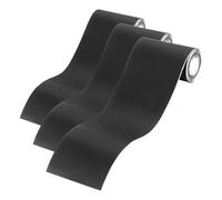 Vinabo Simili Cuir Autocollant 10 x 160 cm, Adhesif Reparation Canapé pour Réparation et Rénovation,Patch Auto-adhésif Rénovation en Cuir pour Siège Voiture, Bottes, Sac À Main-Noir (Lot de 3)