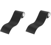 Vinabo Simili Cuir Autocollant 10 x 160 cm, Adhesif Reparation Canapé pour Réparation et Rénovation,Patch Auto-adhésif Rénovation en Cuir pour Siège Voiture, Bottes, Sac À Main-Noir (Lot de 2)