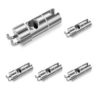 Vinabo Support pommeau de douche, support de douche sans perçage, 18-25 mm, diamètre réglable, support de douche avec crochet, installation simple (Lot de 5)